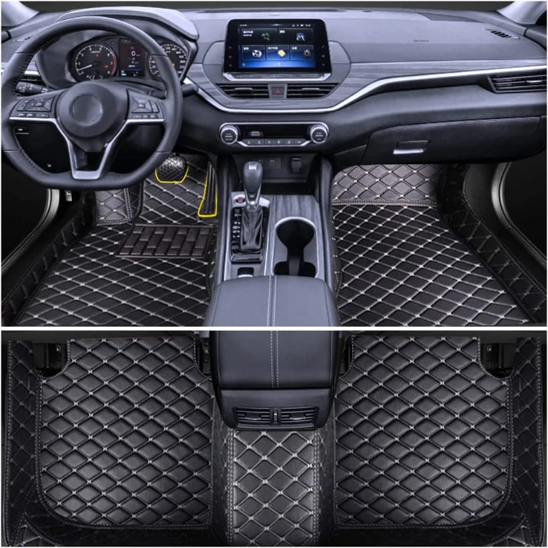 Custom Car Floor Mats for VW TCross T-Cross 2019-2025 Accessories Auto leather Carpet Rugs Foot Fashion Automobile Interio