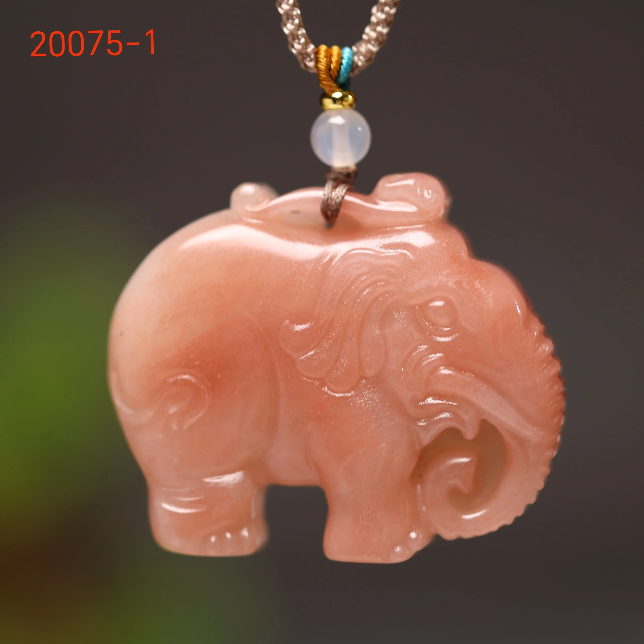 

42*50mm Natural Nephrite Pink Jade Charm Necklace Women Fine Jewelry Genuine Chinese Hetian Jade Elephant Pendant Necklace