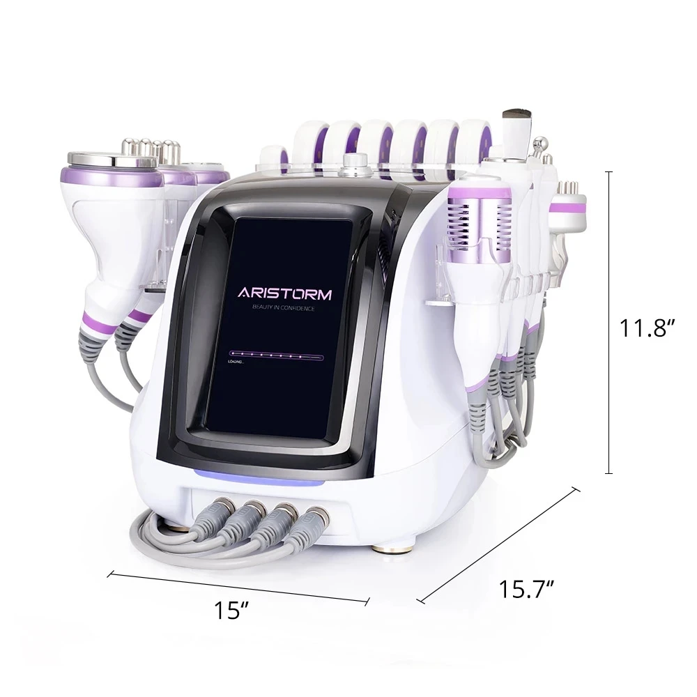 Máquina de belleza adelgazante 10 en 1, máquina de cavitación ultrasónica 30K, adelgazamiento, vacío RF, martillo caliente y frío, nueva tecnología