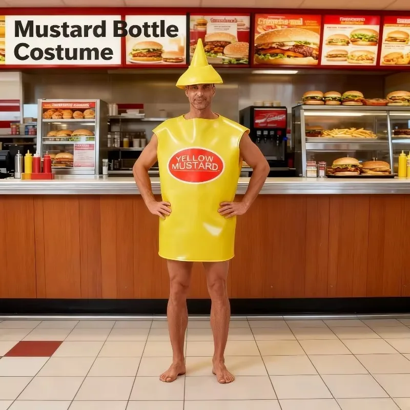 عطلة حزب الكبار الرجال والنساء الخردل زي الكبار مضحك تأثيري المرحلة الزي #3