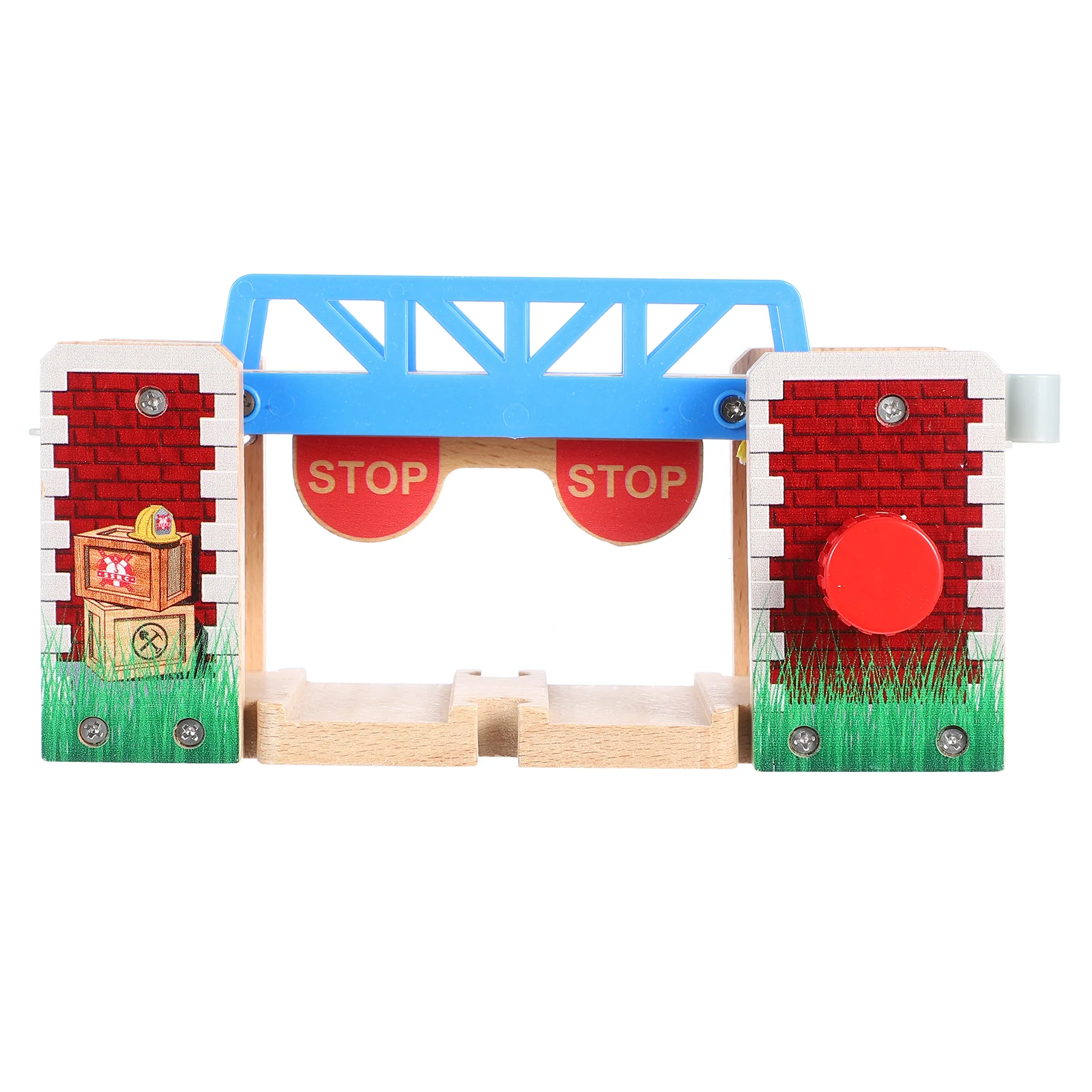 Train Track Accessories Wooden Educational Toys Mini Lifting Bridge Fittings for Tracks Plastic