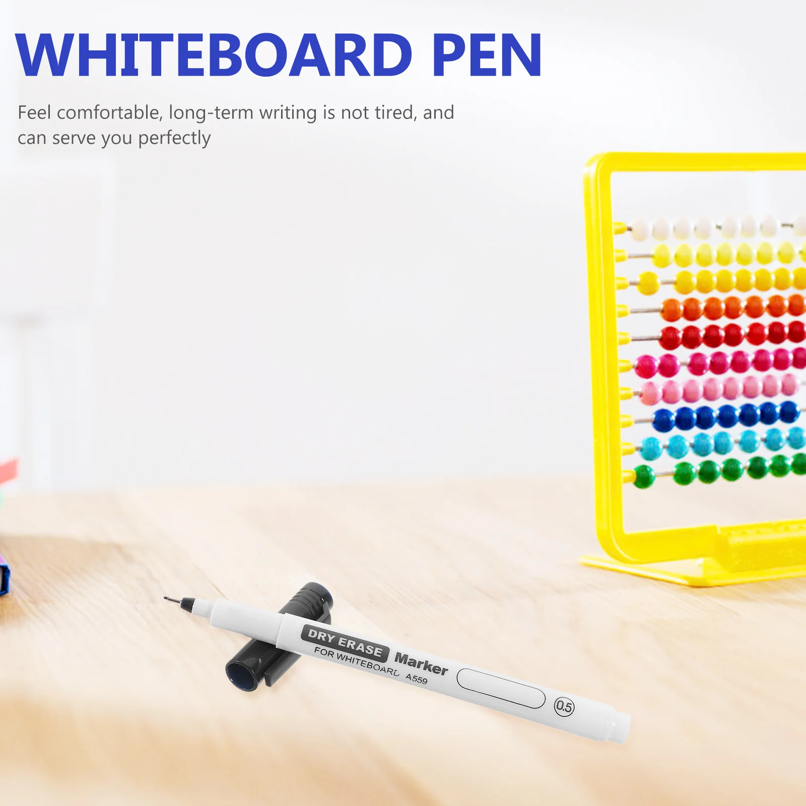 10 Stück Whiteboard-Markierungsstift mit dünner Spitze, komfortables Schreiben, trocken abwischbare Marker für Klassenzimmer, Schule, Büro, Lehrer, Markierungsstift