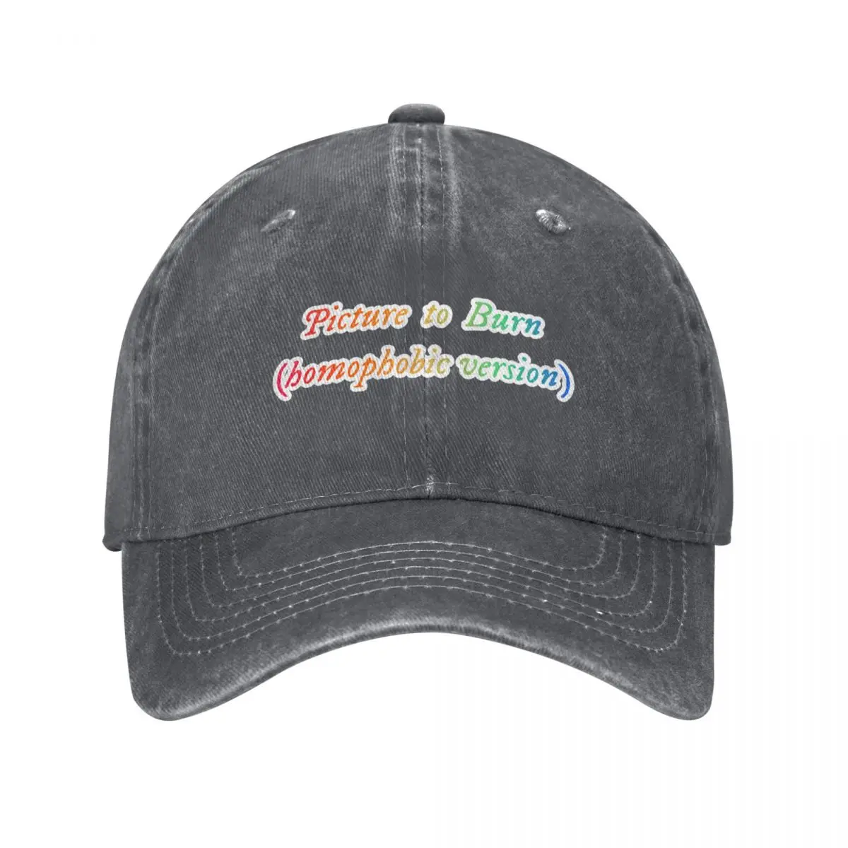 Picture To Burn Homophobic Version Funny LGBT Sticker Baseball Cap Hip Hop Beach tea Hat Military Tactical Cap For Men Women's