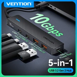 Vention USB HUB 4 Ports USB HUB 10Gbps USB 3.2 Gen 2 Adapter For Macbook Pro Air M1 PC Laptop Accessories Type C HUB Splitter