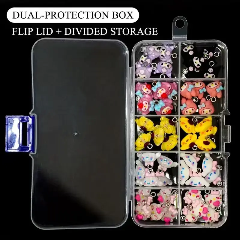 Ciondoli HelloKitty per accessori per la creazione di gioielli, perline Kuromi My Melody per portachiavi fai da te, collane, accessori per braccialetti