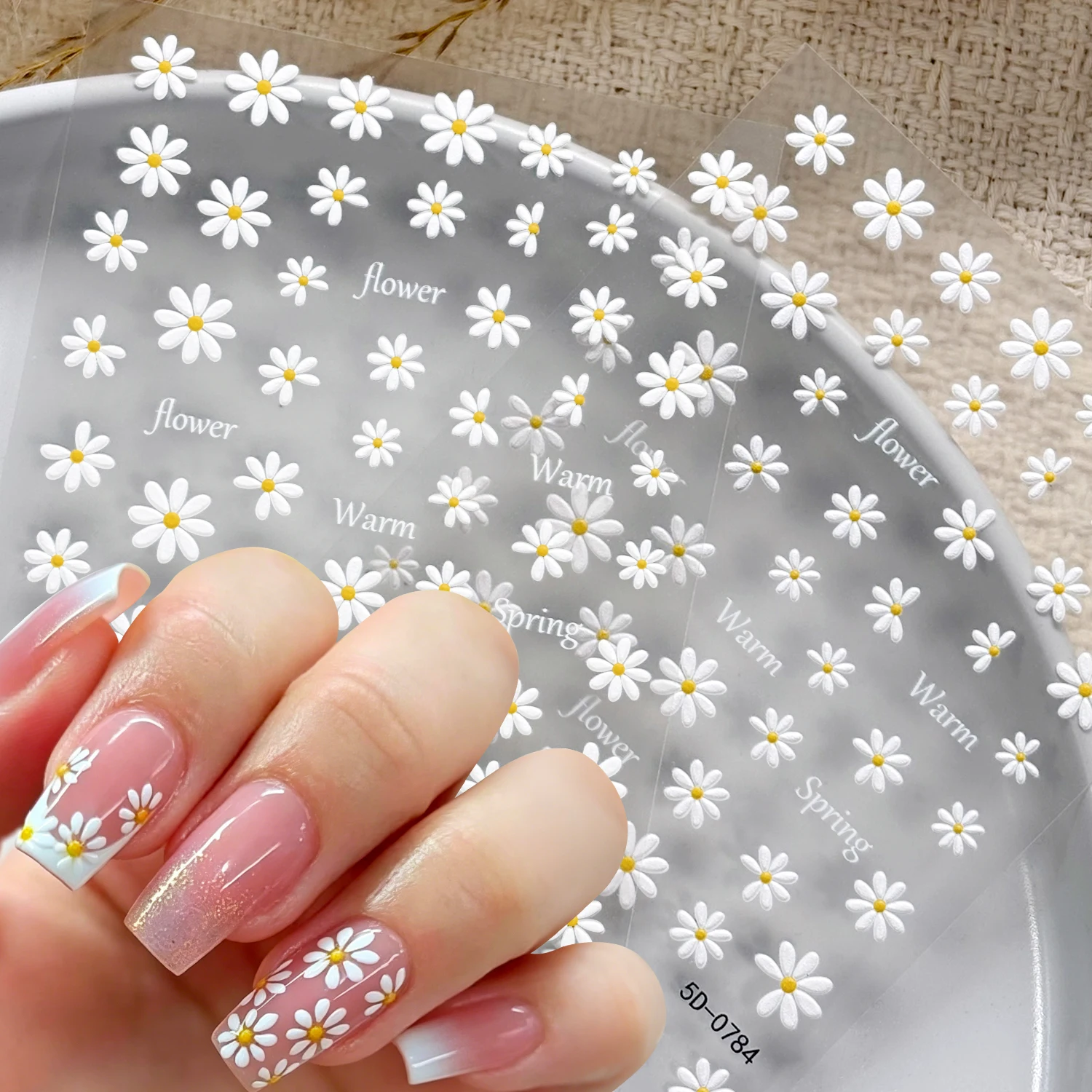 1 Stück 5D Geprägte Sommer-Gän – Nail Art Simple Elegant Bewertung und Preis