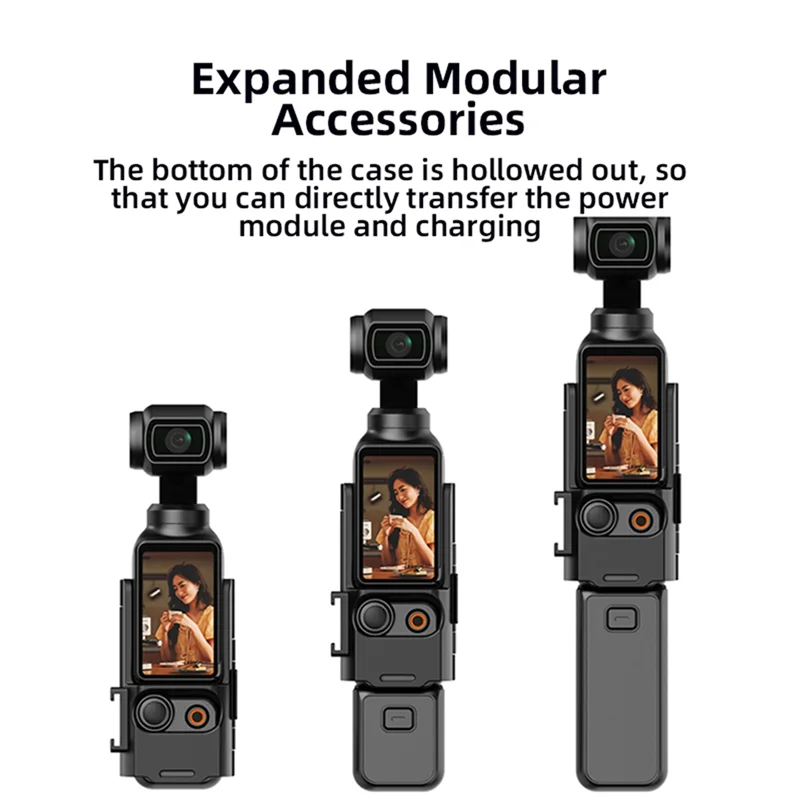-ABPU لـ DJI Osmo Pocket 3 إطار توسيع الكاميرا حافظة واقية لحماية الكاميرا أجزاء محمولة مقاومة للسقوط