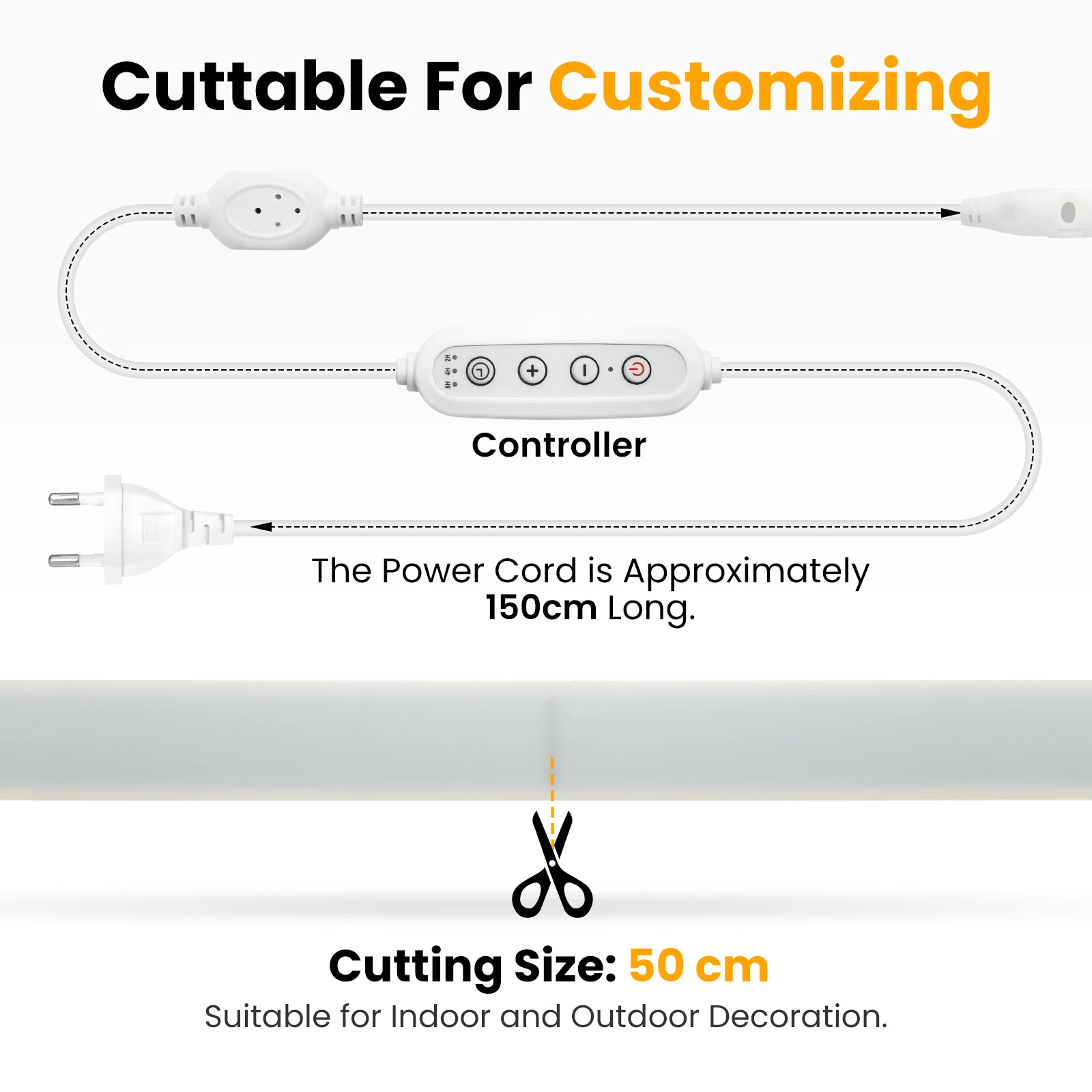 التيار المتناوب 220 فولت COB LED قطاع عكس الضوء توقيت شريط مرن 288 المصابيح/م سطوع عالية COB مصباح ليد لغرفة إضاءة الحديقة في الهواء الطلق