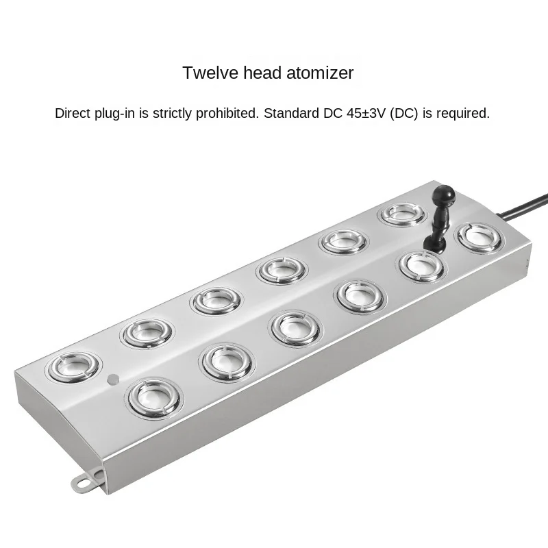DC48V 4/6/8/10/12 Head Ultrasonic Humidifier Mist Maker Fogger Greenhouse Pond Hydroponics Atomizer Fog Sprayer