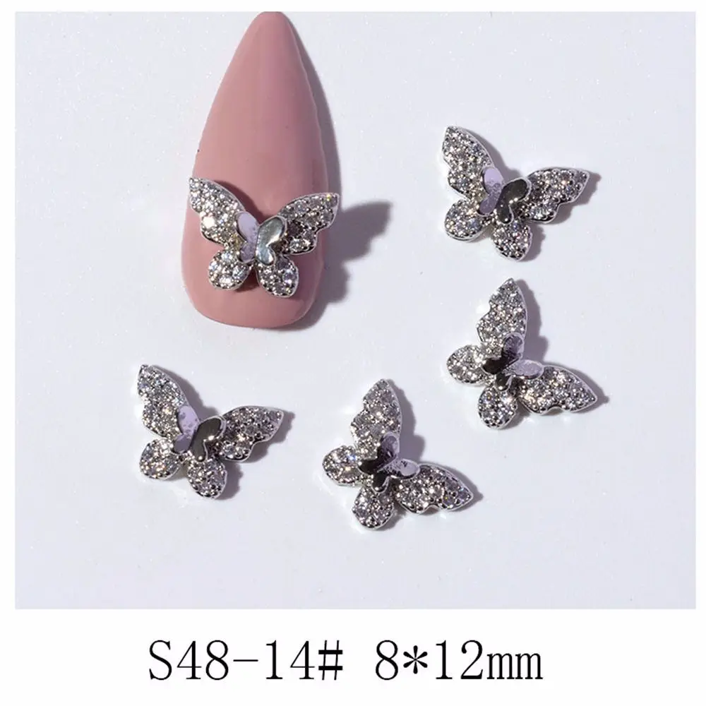 

Bowknots Crystal Glass Stone Pearl Charms Manicure Tools Bow Nail Rhinestones Butterfly Nail Jewelry DIY Nail Art Decorations