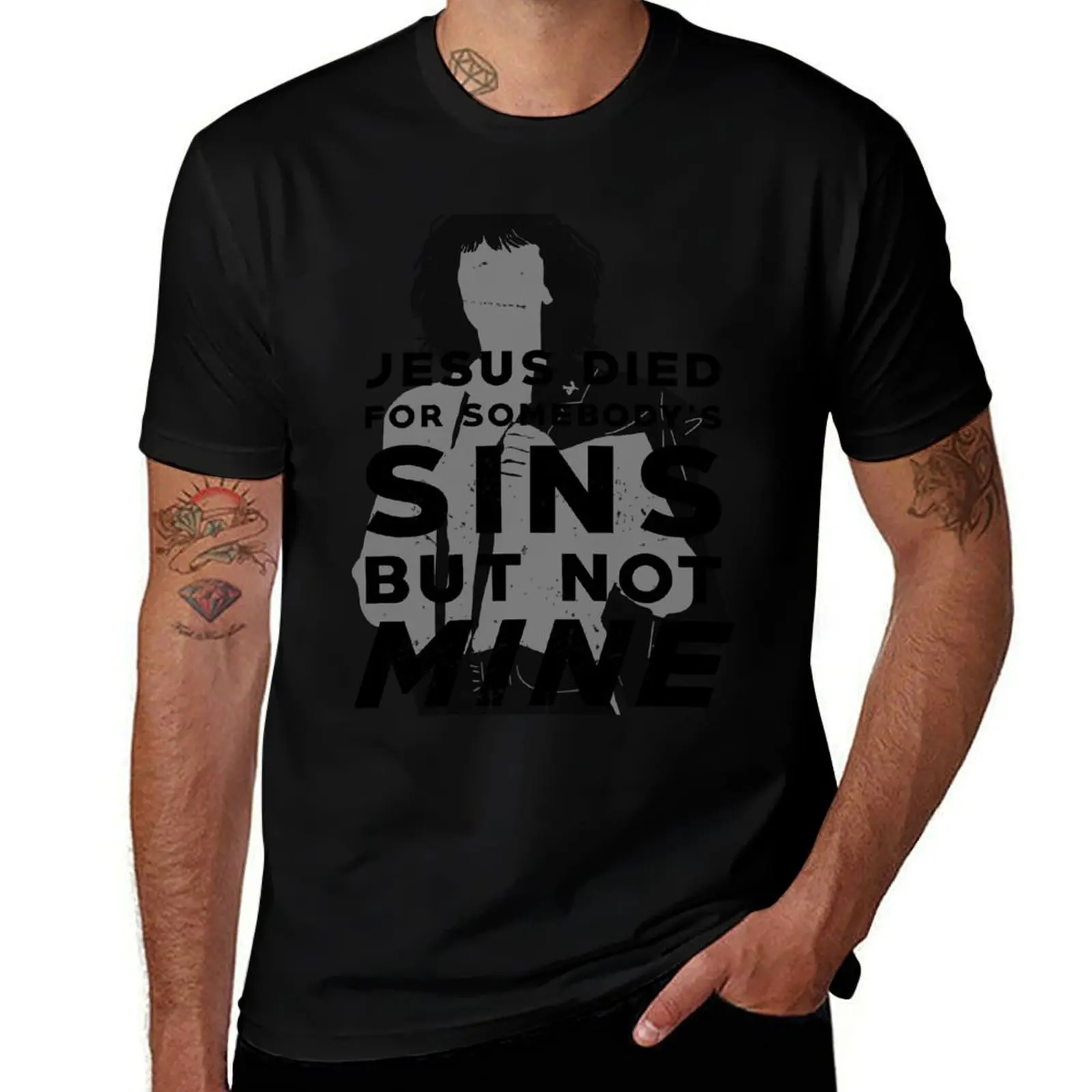 Patti Smith Gloria - Jesus Died for Somebody's sins but not mine, pop art style T-Shirt Plus Size All Match Tee Shirt T-Shirt