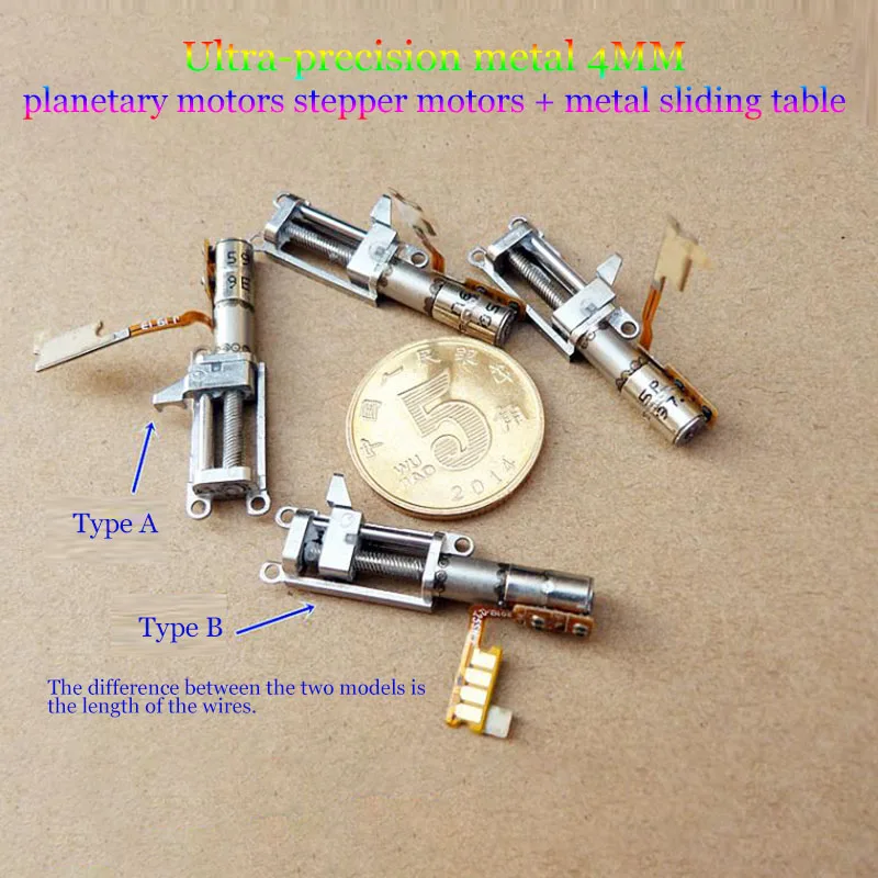 Imagem -02 - Precisão Desaceleração Planetária Lift Mini Push Rod Parafuso Slide Stepper Motor Atuador Linear Longo Rolamento de Esferas dc 5v 60 Pcs