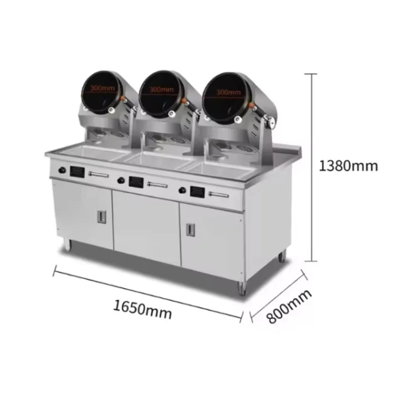 Fast Food Restaurant Gas Automatic Fried Rice Wok Intelligent Commercial Cooking Machine Stir Fry Robot