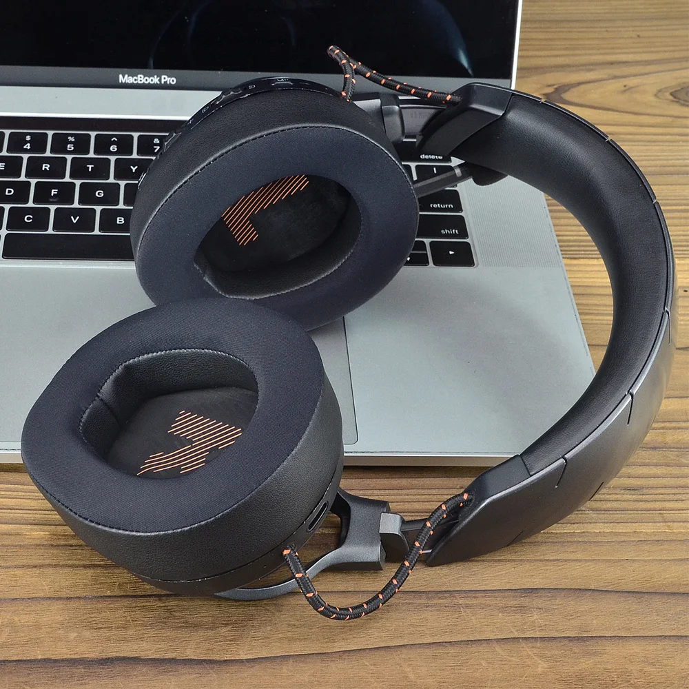 Bantalan Earphone untuk JBL Quantum Q800 Q600 Bantalan Telinga Pengganti Kebisingan Headphone Penutup Telinga Penutup Memori Jaring Protein Spons