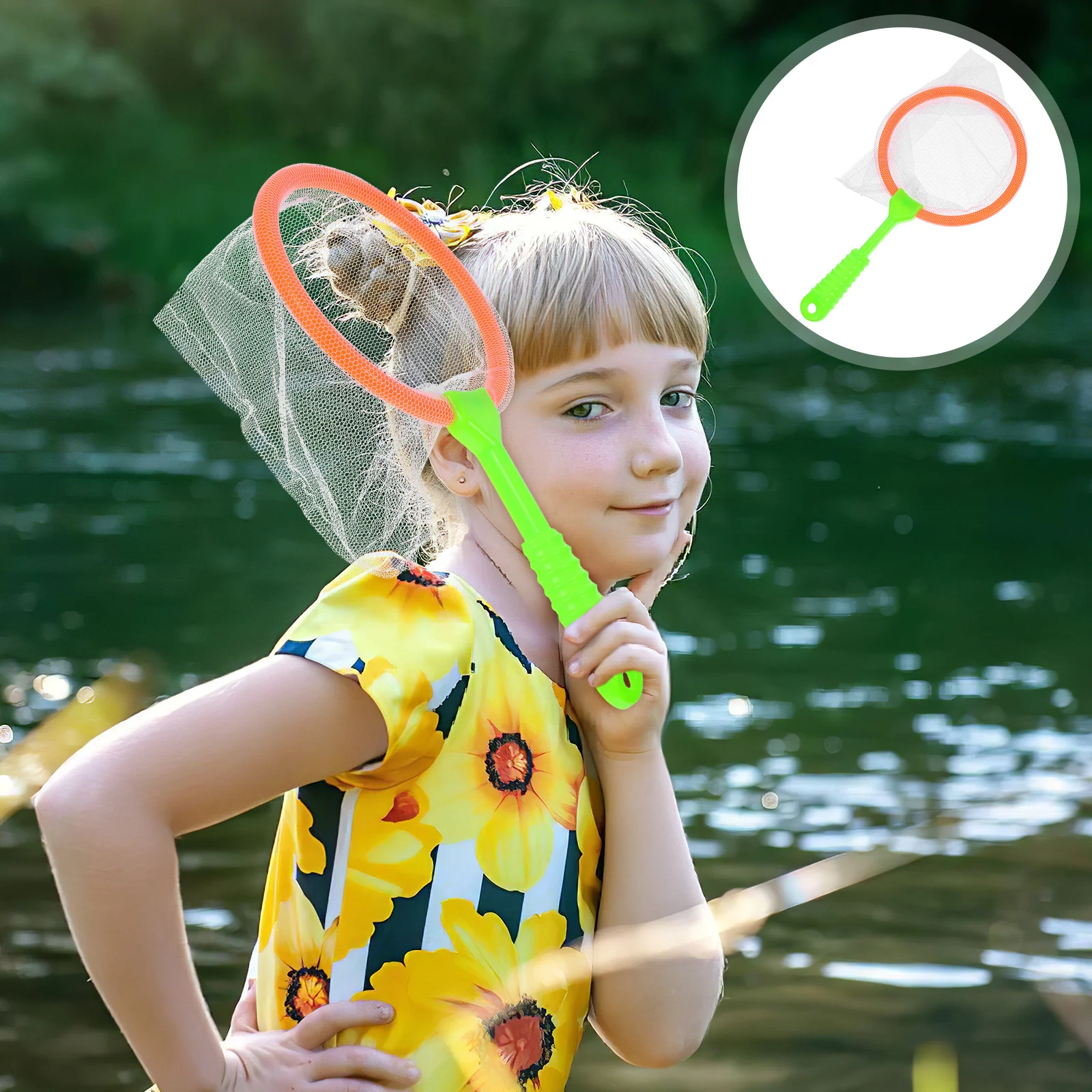 

16 Pcs Fishing Net Kids Outdoor Toy 22cm Diameter Polyester Nets Catcher Insect Butterfly Toddler Plaything Educational