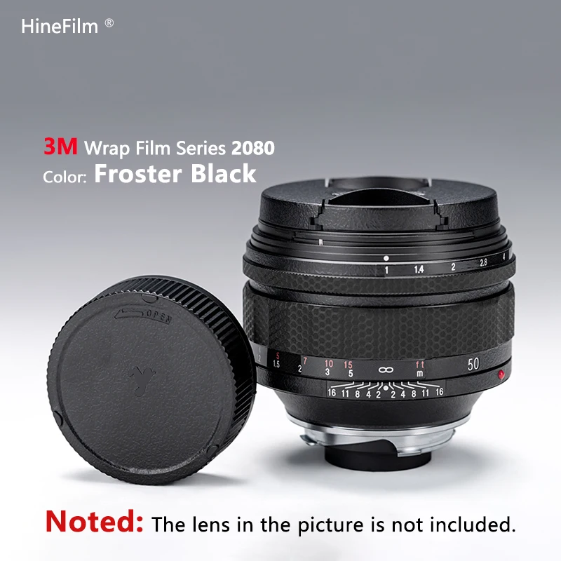 Hinefilm piel para NOKTON 50mm F1.0 asférica Leica Lens Decal Skins Voigtlander 50 F1 Wrap Cover 50F1 Lens Sticker Protector