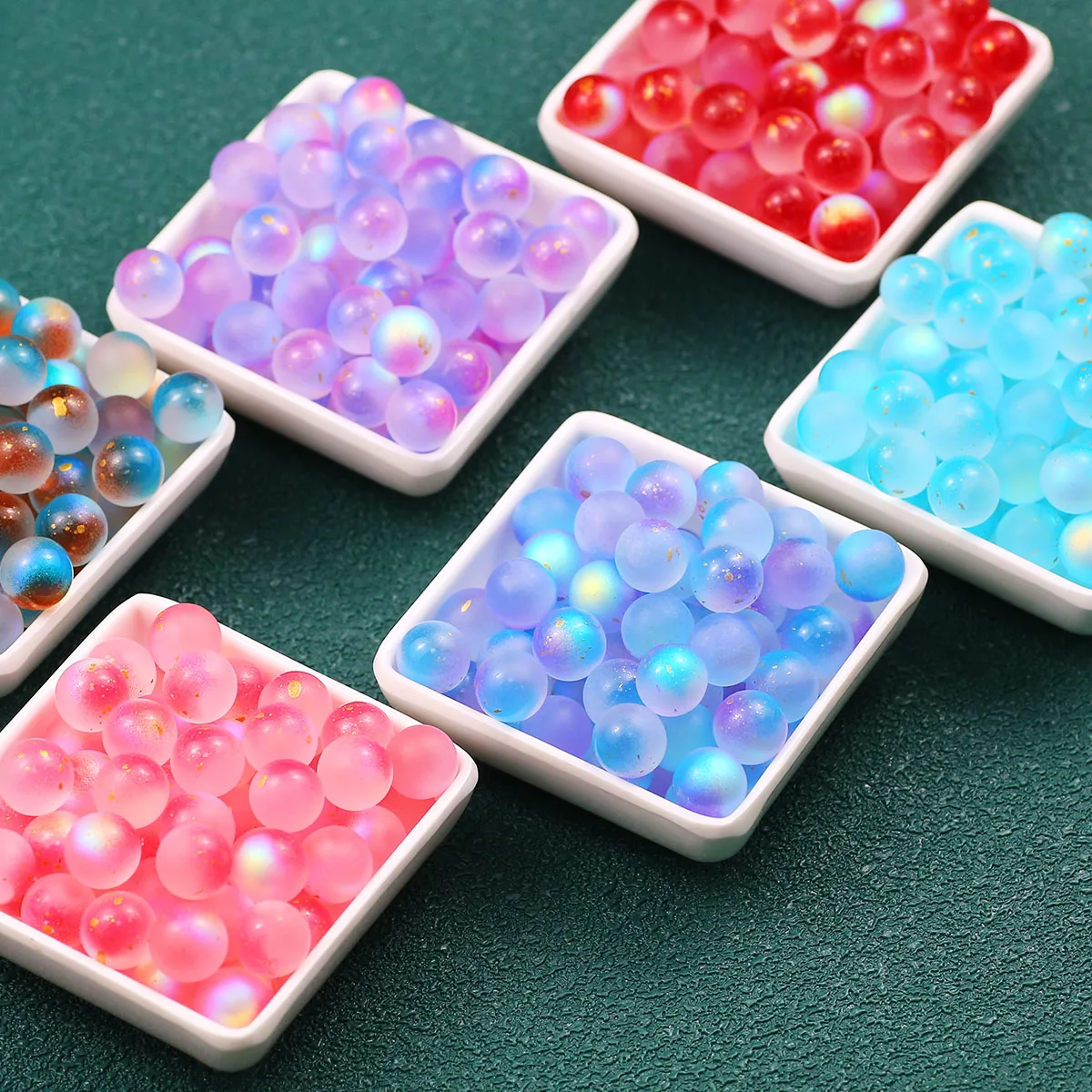 12mm Bunte AB Dot Goldene Kristall Ball Perle Runde Glas Spacer Lose Perlen Für Schmuck Machen Armband DIY Schlüsselbund zubehör