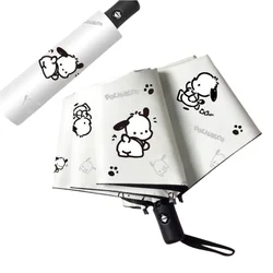 Sanurgente-Parapluie de dessin animé Pochacco Kawaii pour femme, mignon, soleil, tourisme, écran solaire, UV, garçon, parasol, vente en gros