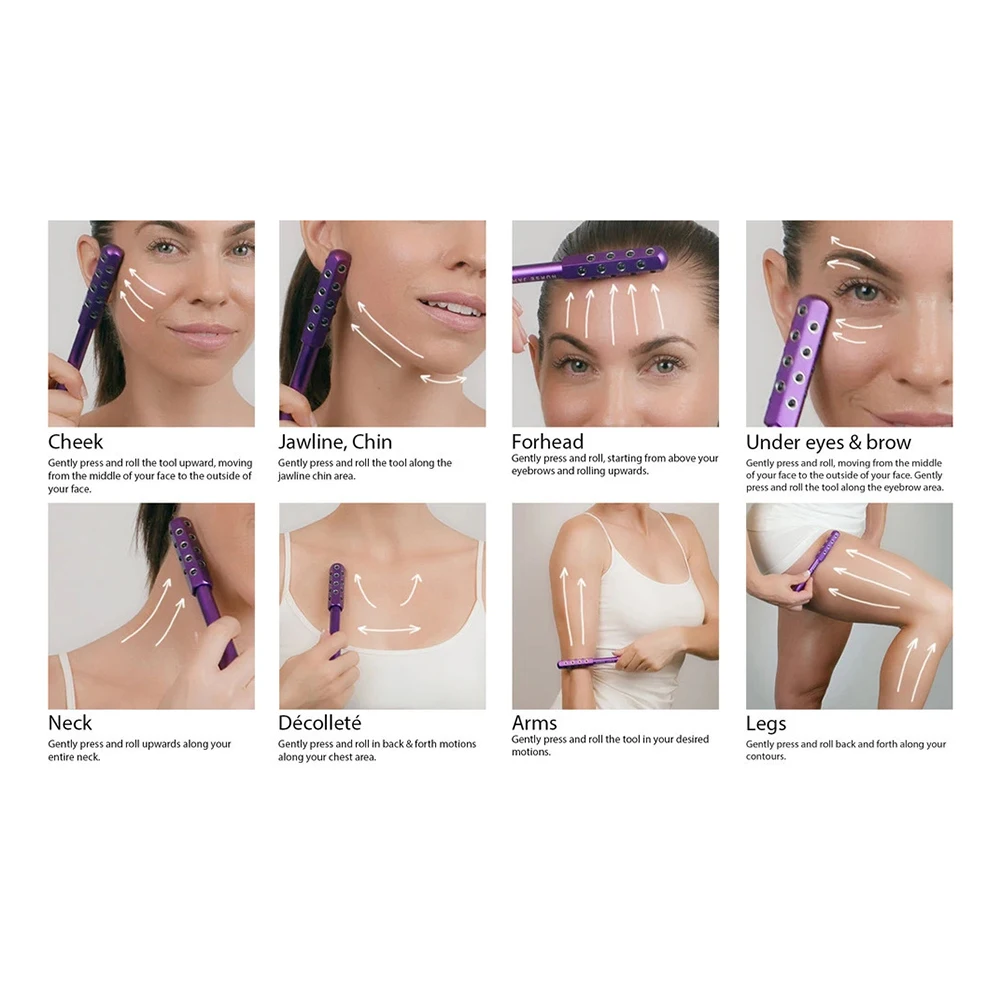 Germanium Stone Face Roller Beauty Sculptor Roller Gesichtsmassagegerät für Face Up Lifting und Hautpflege