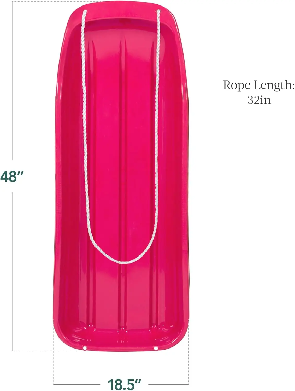 منتجات 48 بوصة من البلاستيك للأطفال مزلقة ثلجية مع حبل سحب