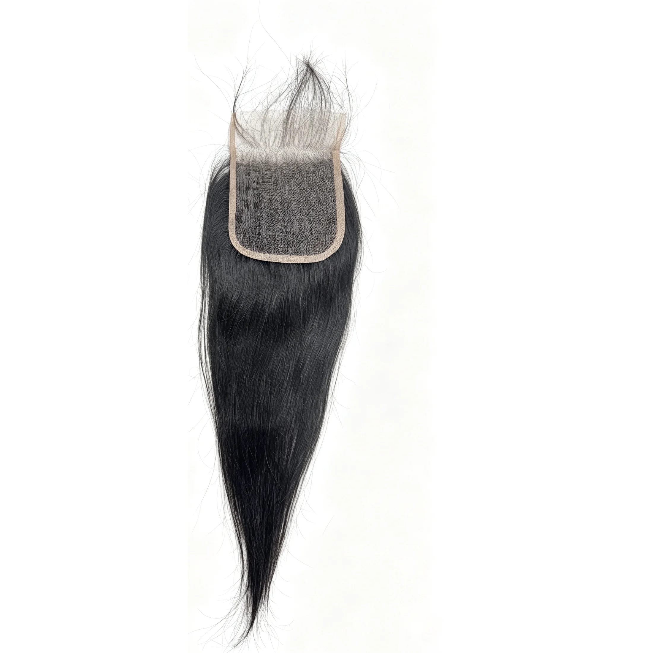 Natural Black Bone Straight Brazilian Raw Human Hair Bundles, 18 Inch 4x4 HD Transparent Lace Closure, Bundles and Weaves, 100% Human Hair Deals