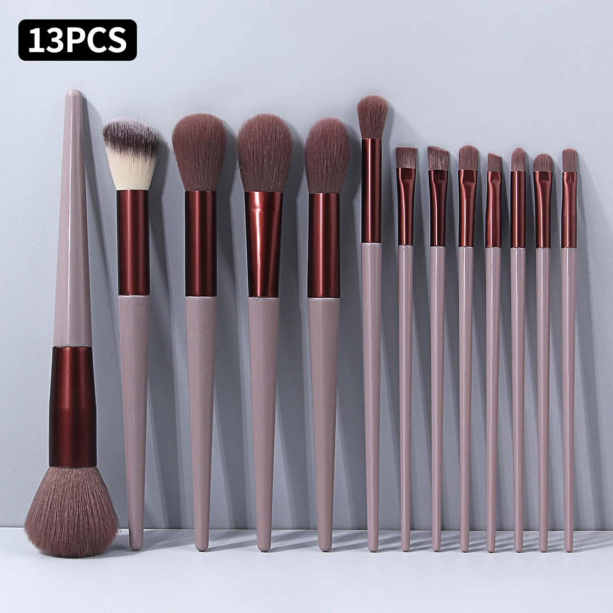 13PCS Professional Makeup Brush Set,for Foundation, Eyeshadow,Concealer&Blush,Complete Cosmetic Tool Kit for Beginners&Daily