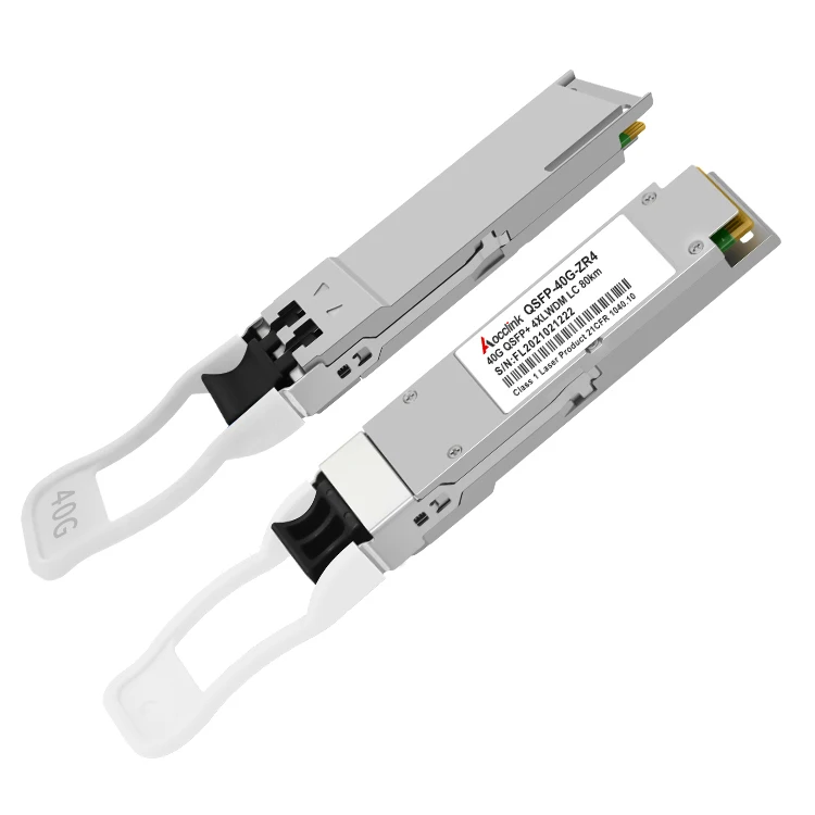 40G QSFP+ ZR4 80km 1310nm, LWDM Dual LC Single Mode Fiber Transceiver Module for JUNIPER, Mellanox, Arista, Cisco