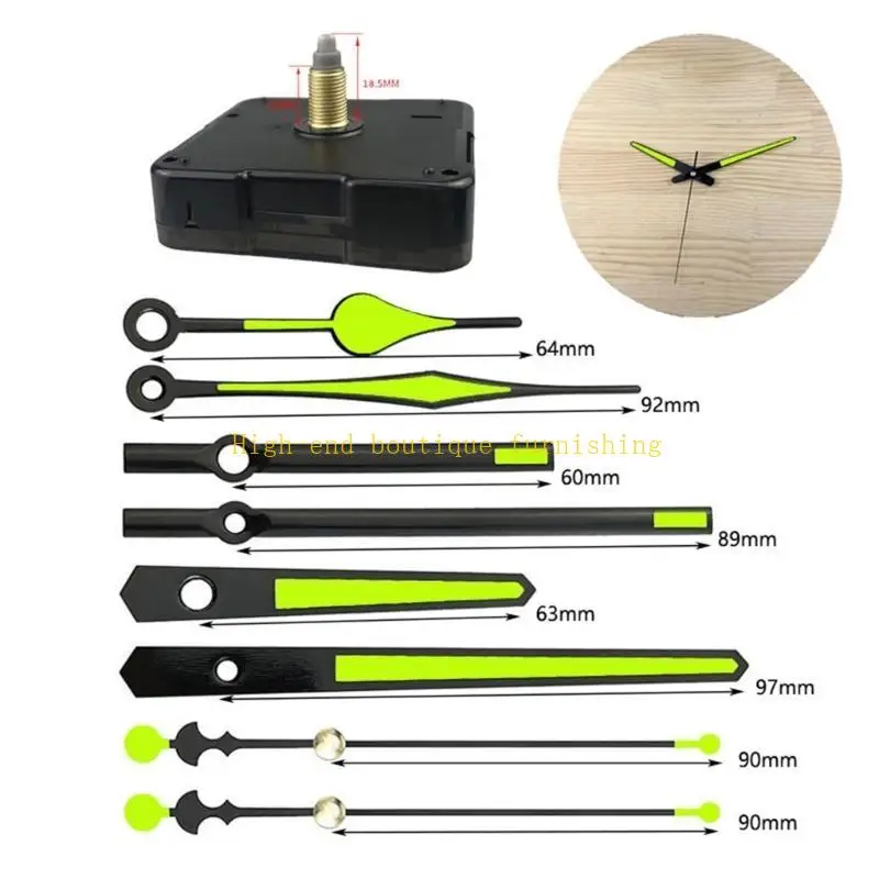 L9NB DIY Clock Hands Wall Repair Tool Clock Mechanism Parts with Accurate Movement