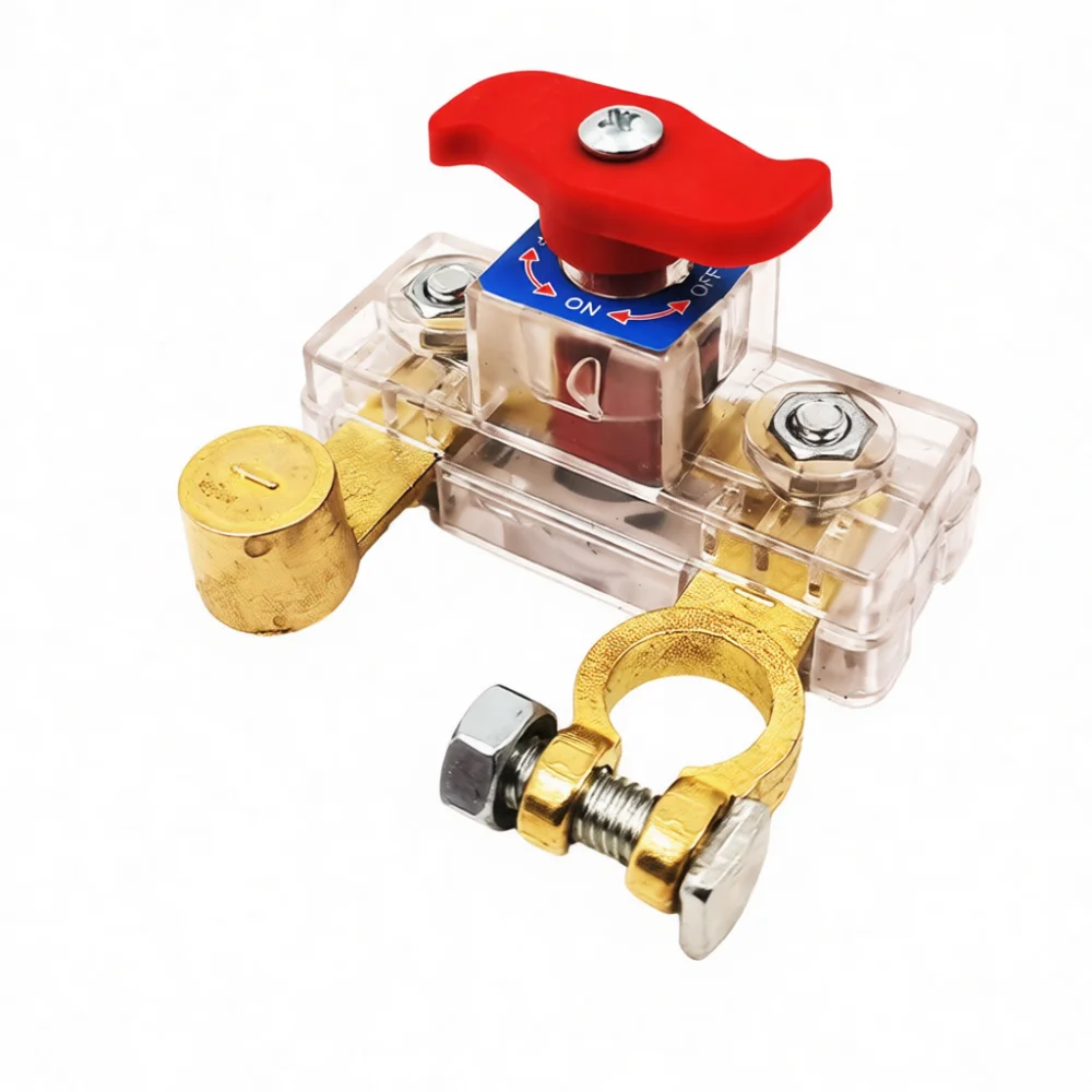 12V 24V Car Battery Isolator Switch Power Cut Off Master Disconnect Clamp For Truck Farm Vehicle Electrical Protection