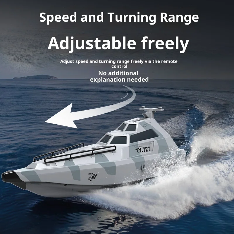 

AL727 Высокомощная высокоскоростная электрическая скоростная катер с дистанционным управлением Водонепроницаемая большая радиоуправляемая лодка для детей и мальчиков Водные игрушки