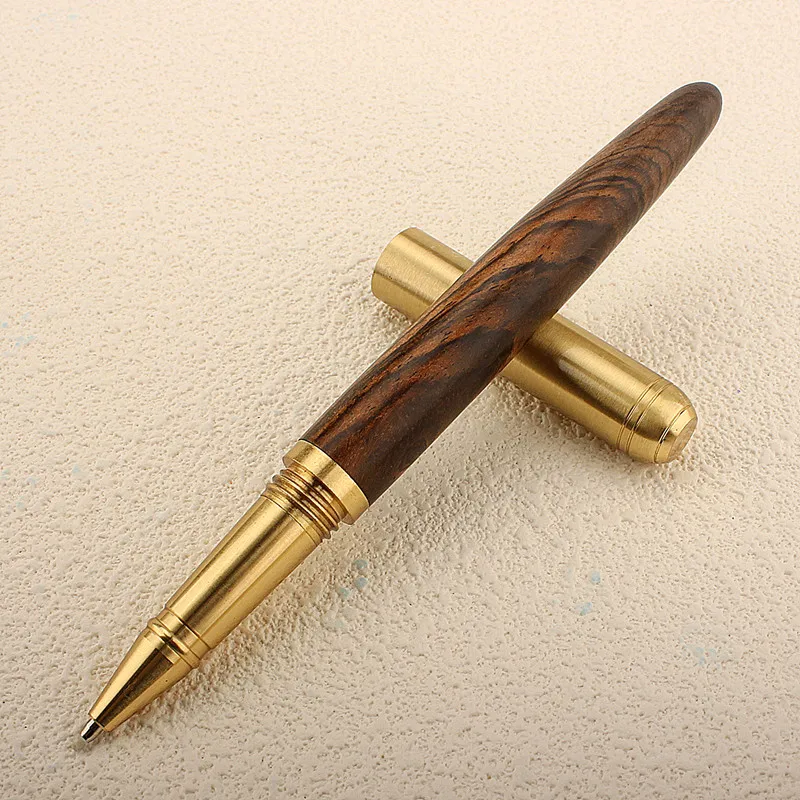 High Quality Black Luxury Wood Ballpoint Pen Business Gifts Ball Pen Writing Office School Supplies Stationery 03665