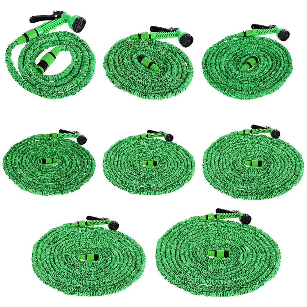 

25-100FT Garden Hose Pipe Water Hose Cars Garden Washing Hose Sprayer Expandable High Pressure 7 Modes Adjustable Water Gun Foam