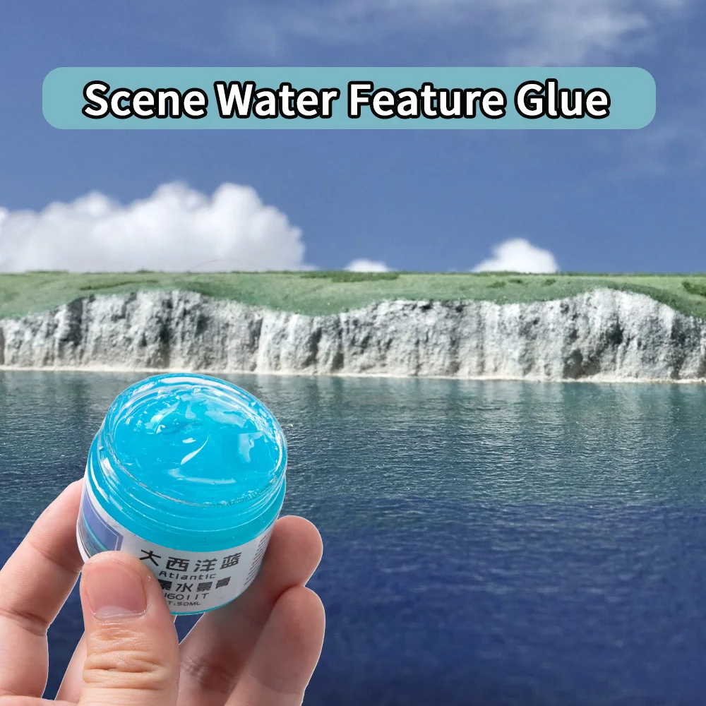 50ML Diorama Rivers/Oceans/Lakes/Simulation Static Water Scene Making Materials DIY Model Kit For Effect Miniature Landscape 1pc