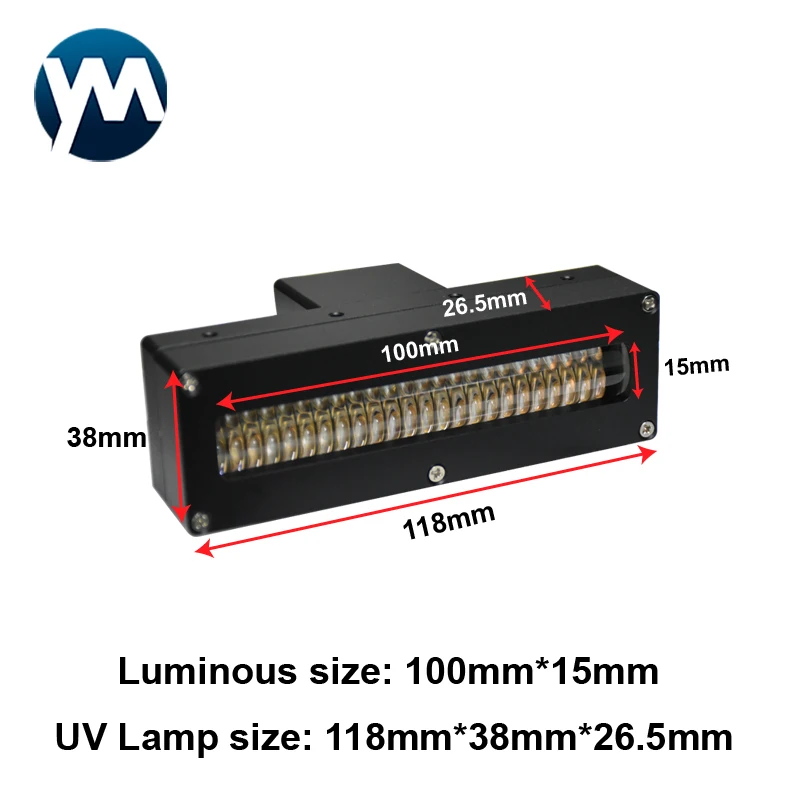 Water Cooling Uv Led Curing Lamp 200W Light 365nm 385nm 395nm 405nm for offset machine UV LED