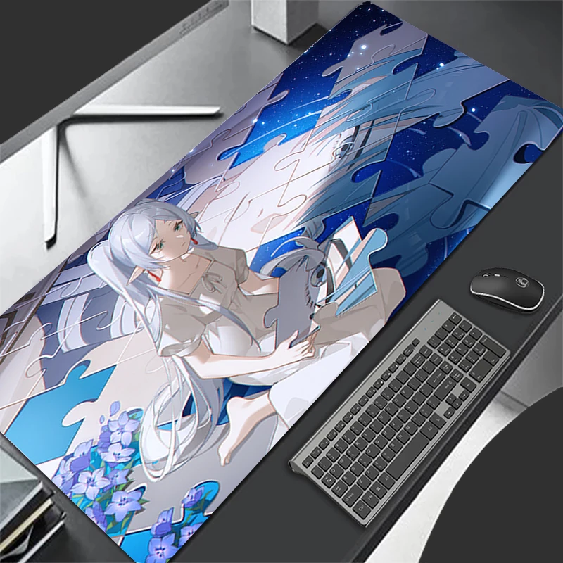 Mousepad Computer Gaming Accessories Keyboard Pad Office Rubber Mouse Pad Decoracion F-frieren Beyond Journey End Desk Mouse Mat