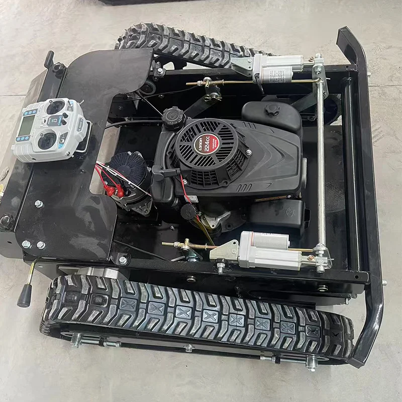 تخصيص الزاحف التحكم عن بعد جزازة العشب عالية الجودة آلة قطع العشب الروبوتية للحديقة