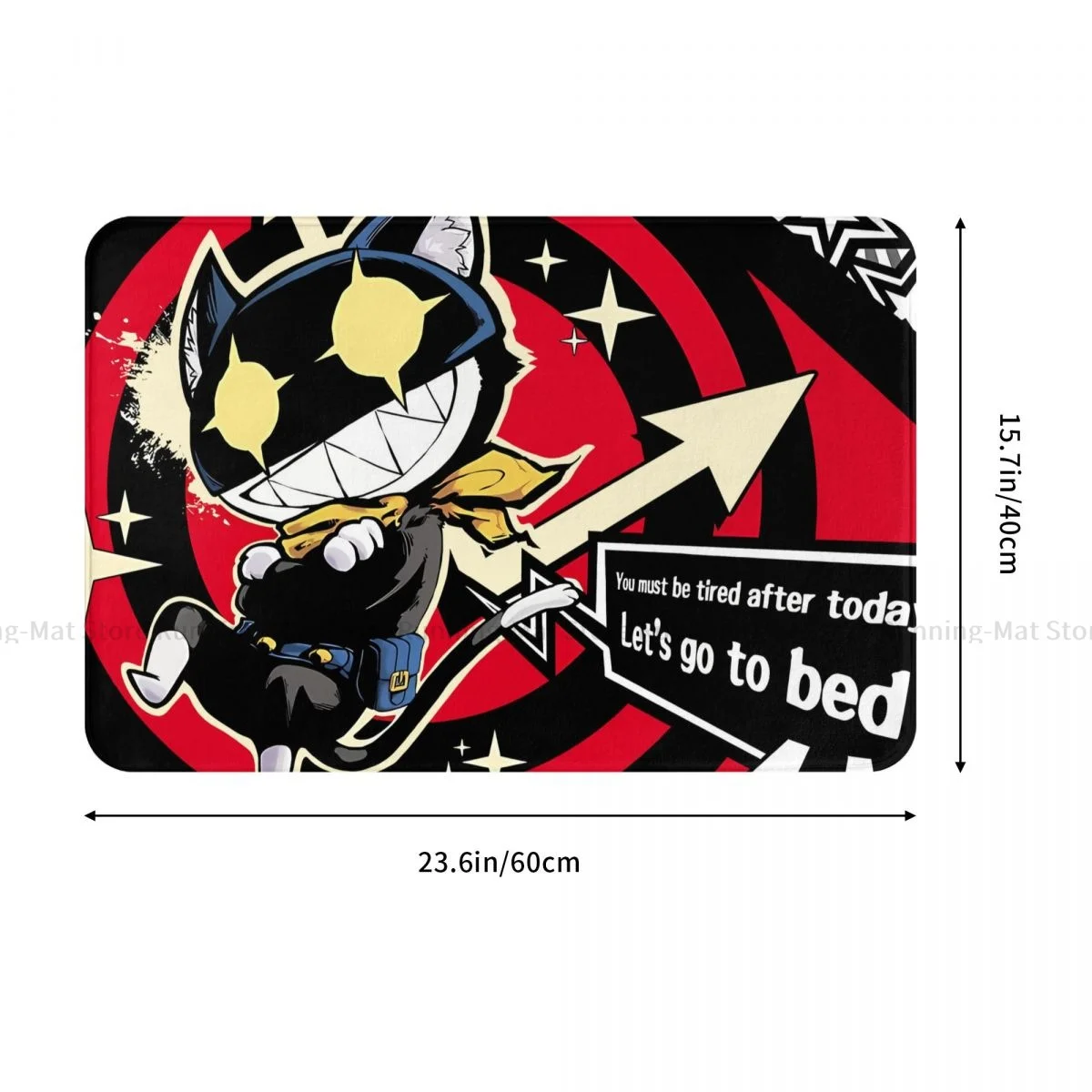 Persona Game Bathroom Mat Morgana Shin Megami Tensei Phantom Thieves Of Heart Doormat Living Room Carpet Balcony Rug Home Decor