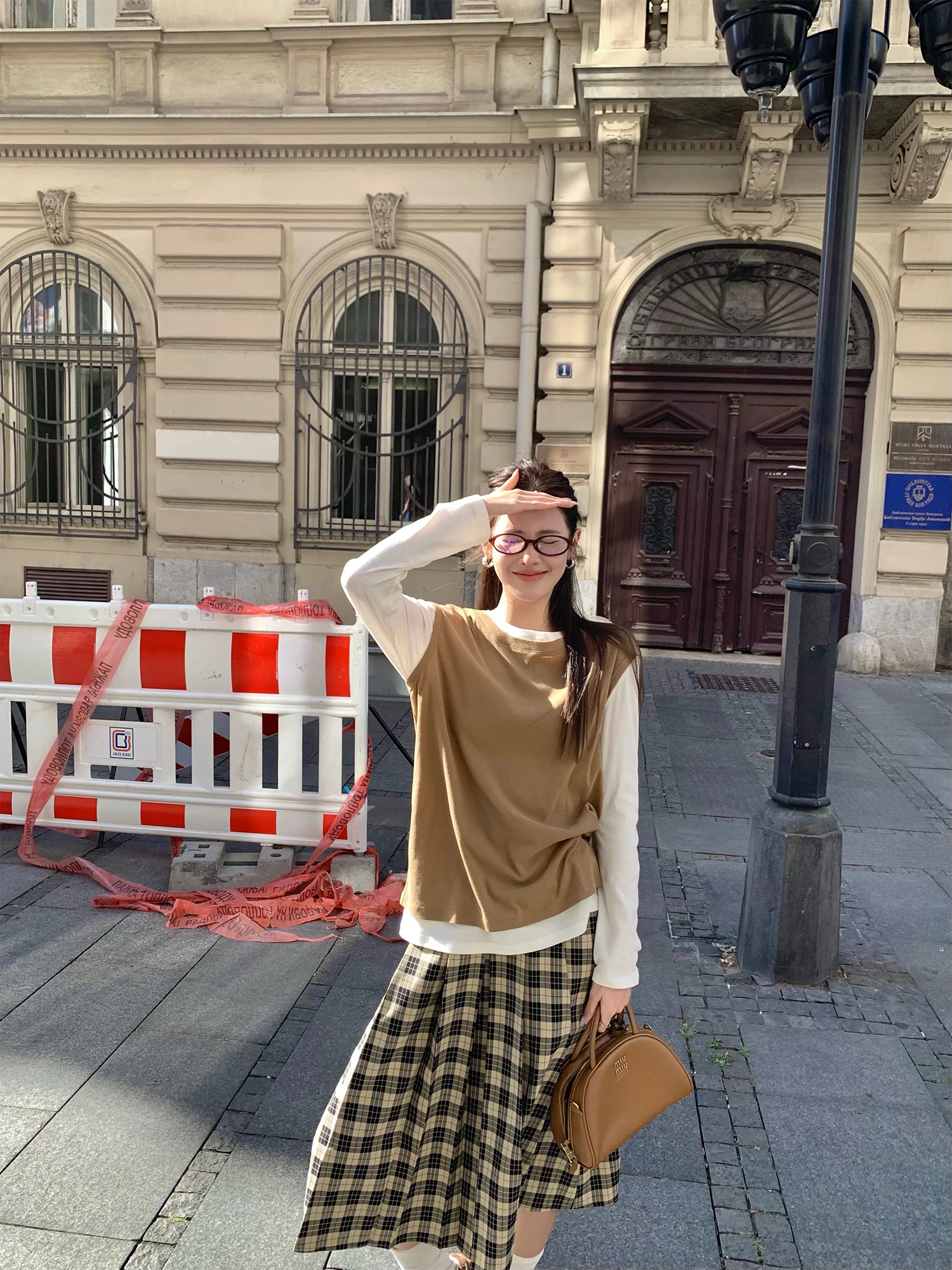 

Комплект PPLAND: круглый топ-жилет и футболка с длинным рукавом, повседневный женский комплект средней длины, удобный трикотажный хлопковый комплект