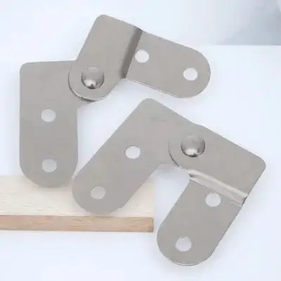 

2pcs Attic Replacement Folding Joint Lightweight Step Parts Pull Down Telescopic Ladder Hinge Durable Iron Folding Step Ladder