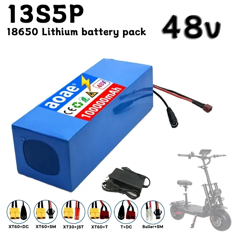 

Original 13S5P 48V 100Ah Electric Vehicle Lithium 13S5PBattery Pack Is Suitable for Electric Scooter Mountain Bike 250-1000w
