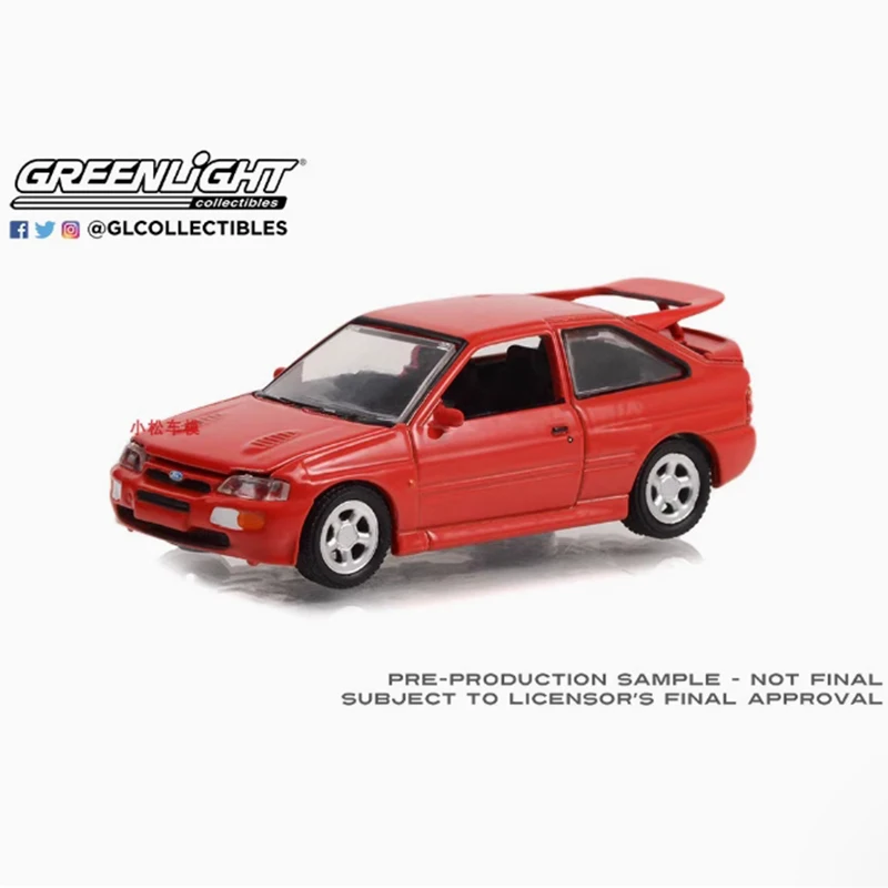 Greenlight 1:64 スケール 1995 エスコート RS コスワース合金シミュレーションカーモデル静的コレクション装飾ホリデーおもちゃお土産ギフト