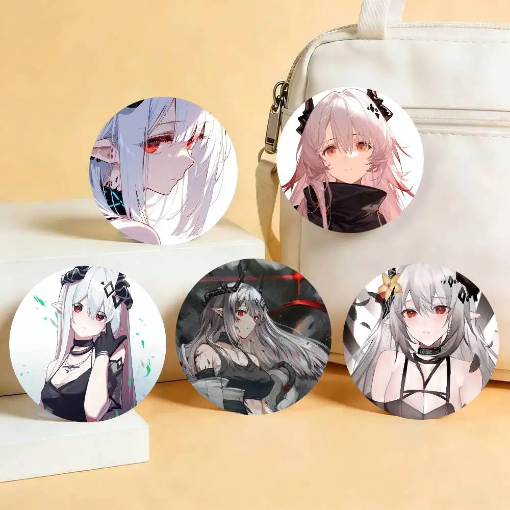 Mudrock Game A-Arknights Badge Tinplate Meme Round Brooch For Hat Bag Creative Lapel Jewelry Accessories Gifts