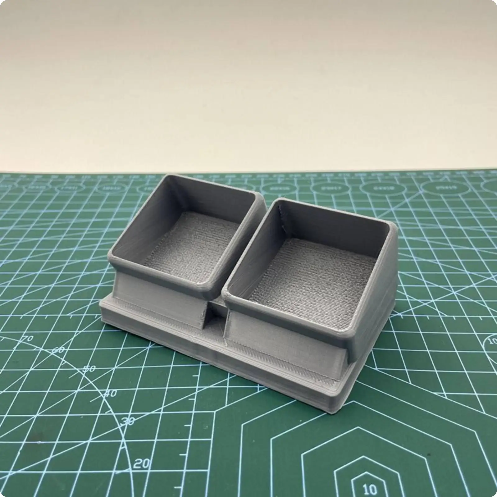 Modular Paint Bottle Storage Rack for Hobbyist Desk Slanted Plastic Holder Fits Square Craft Containers