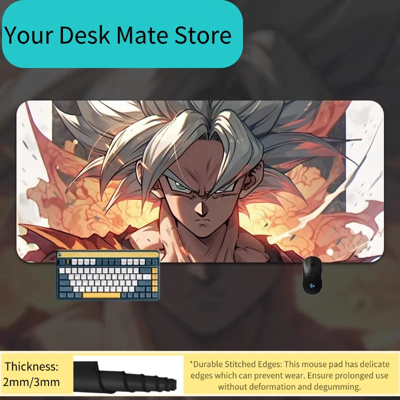 High Definition Leather Mouse Pad Oversized Seven Dragon Ball Mouse Pad Table Mat Office Son Goku Game Keyboard Pad Mouse Pad