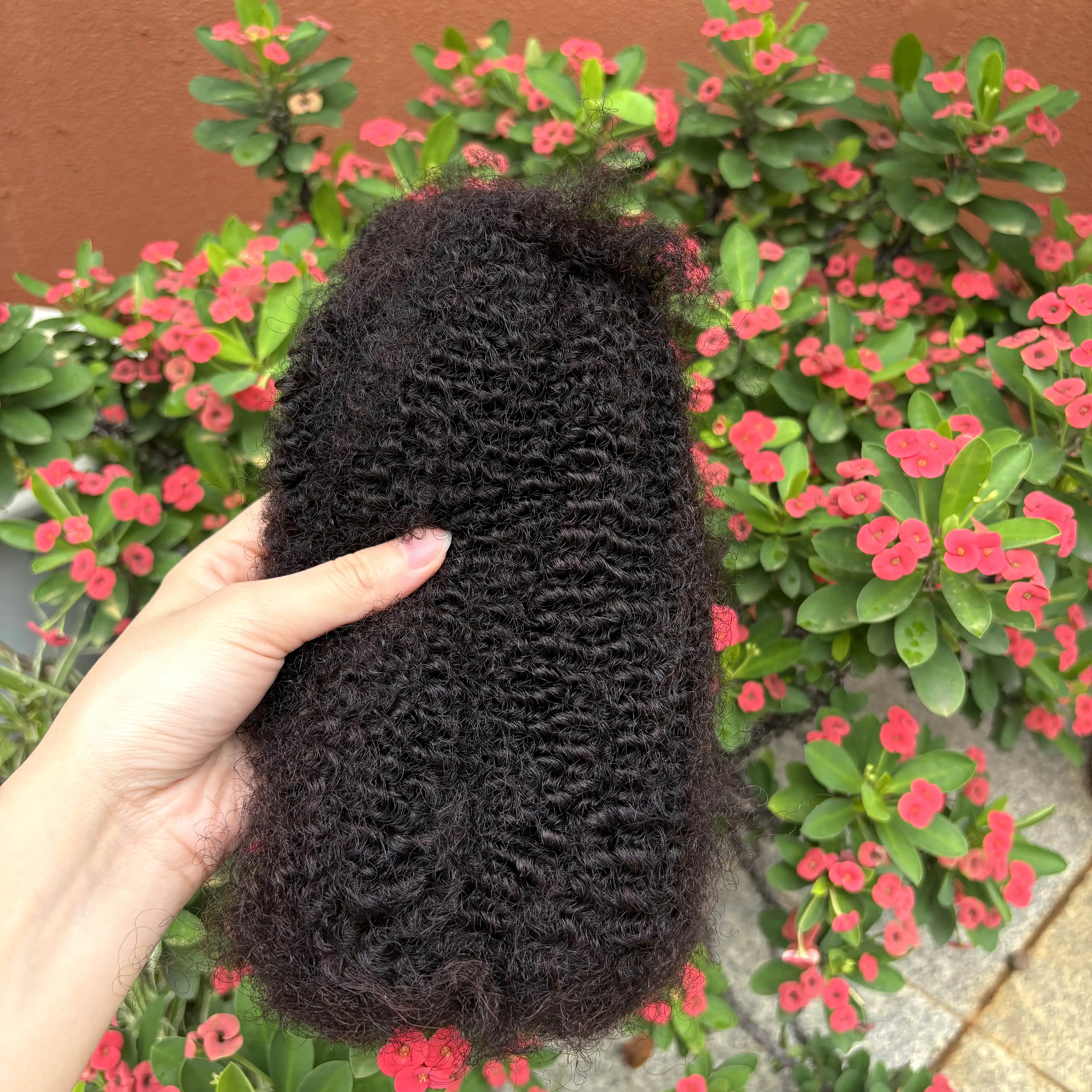 30 or 50g/Pack 10-18Inch 4C Afro Kinky Bulk Human Hair Extensions No Weft Brazilian Remy Bulk for Locs Micro Twist Braiding Hair image 3