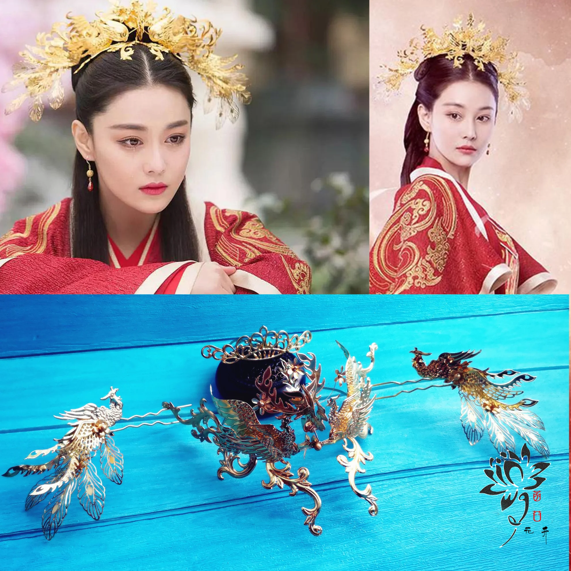 Zhang XunYu 4 Designs Fairy Costume Hanfu Ming Song Dynasty Female Costume for TV Play Flowers Fly All Over the Sky