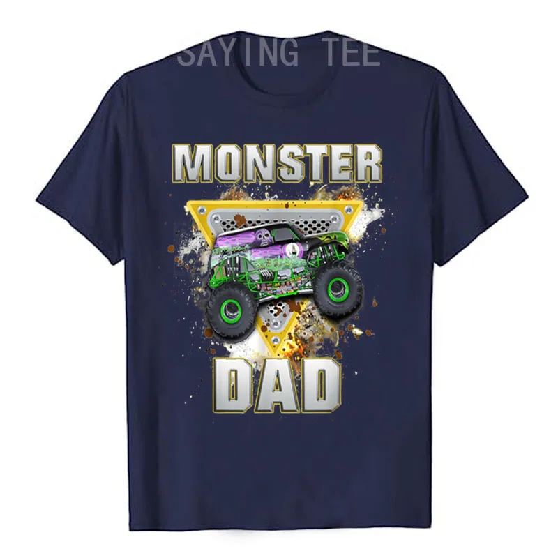 Monster Truck Dad Monster Truck Are My Jam Truck Lovers T-Shirt Monster-Truck Mom Birthday Kid Family Matching Tees Novelty Gift