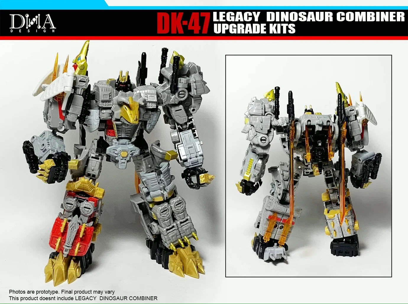 [IN STOCK] DNA DK-47 DK47 Upgrade Kit For LEGACY Core-class Volcanicus DINOSAUR COMBINER Accessories