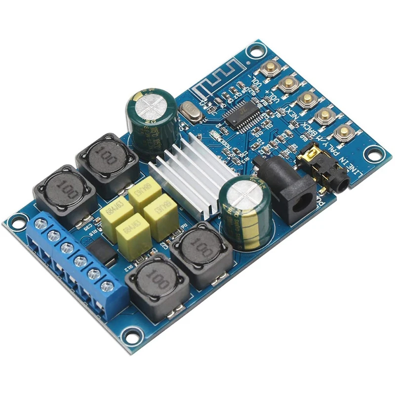 Bluetooth Amplifier Board,Digital Amplifier Audio Amp Board 2 Channel 50W+50W Bluetooth Speaker Board With Case