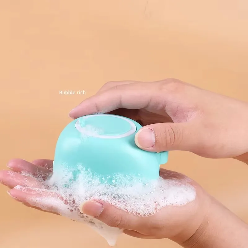 Portable Silicone Pet Bath Brush Comfortable Shower Massage Grooming Tool for Dogs Cats